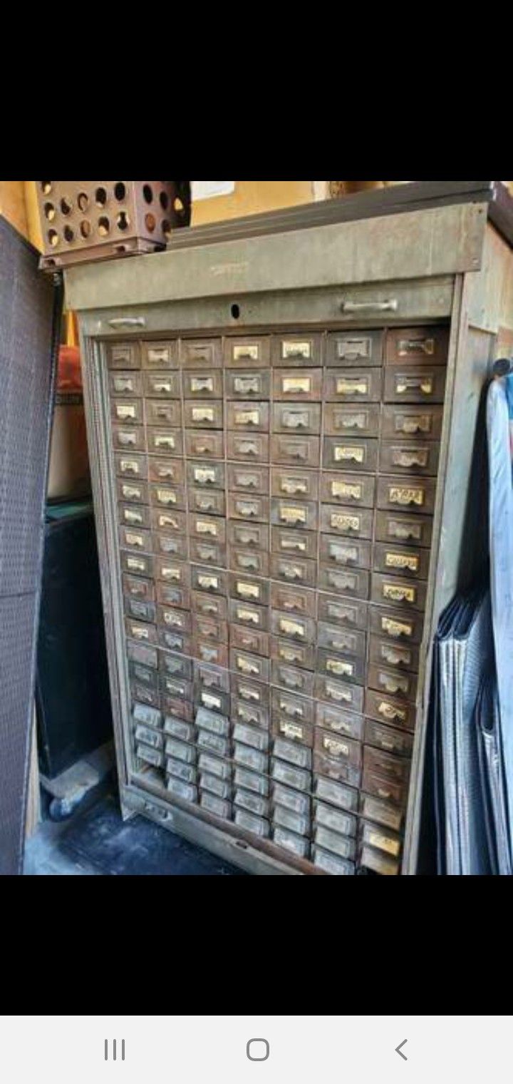 Huge Addressograph Industrial Cabinet 141 Drawers Super Heavy 67x39x26,All Products : American Fashion Style Bags On Sale