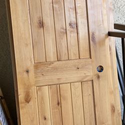3 Beautiful Knotty Alder Interior Doors w/ Frames - Farmhouse Style