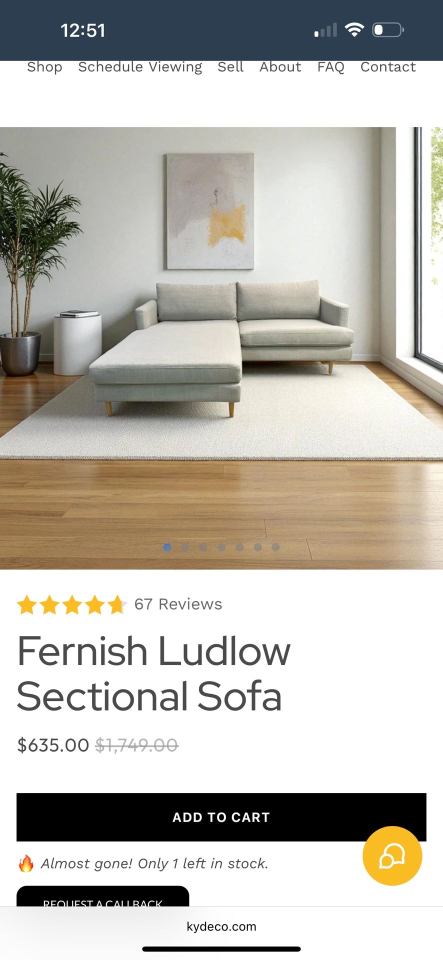 Fernish Ludlow Sectional.