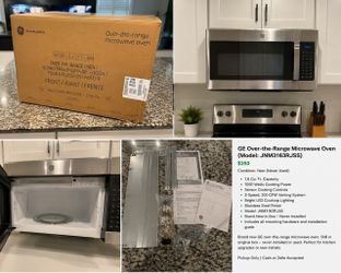 GE Over-the-Range Microwave Oven JNM3163RJSS