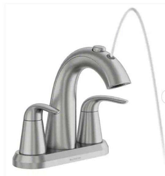 Fountain Bathroom Faucet In Brushed Nickel