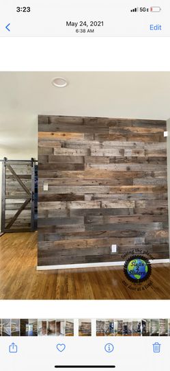 Custom Reclaimed Wood Wall