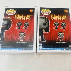 Lot of 2 Funko Pop! Rocks Slipknot Clown #297 & Jay #298 NEW Collectibles Music #funko #collectibles #slipknot