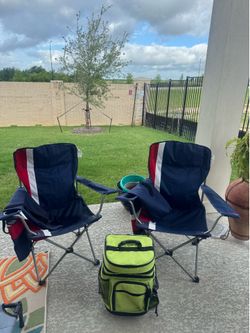 Americana Beach or Concert Chair & Cooler