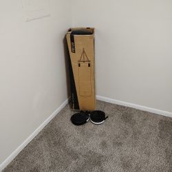 Punching Bag Hole Set With The Gloves Still New Only 60 Bucks