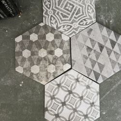 Hexagon Grey Tile