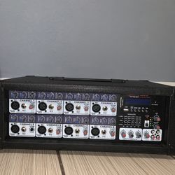 Rockville RPM80BT 8-Channel Powered Mixer / Amplifier – Works Great