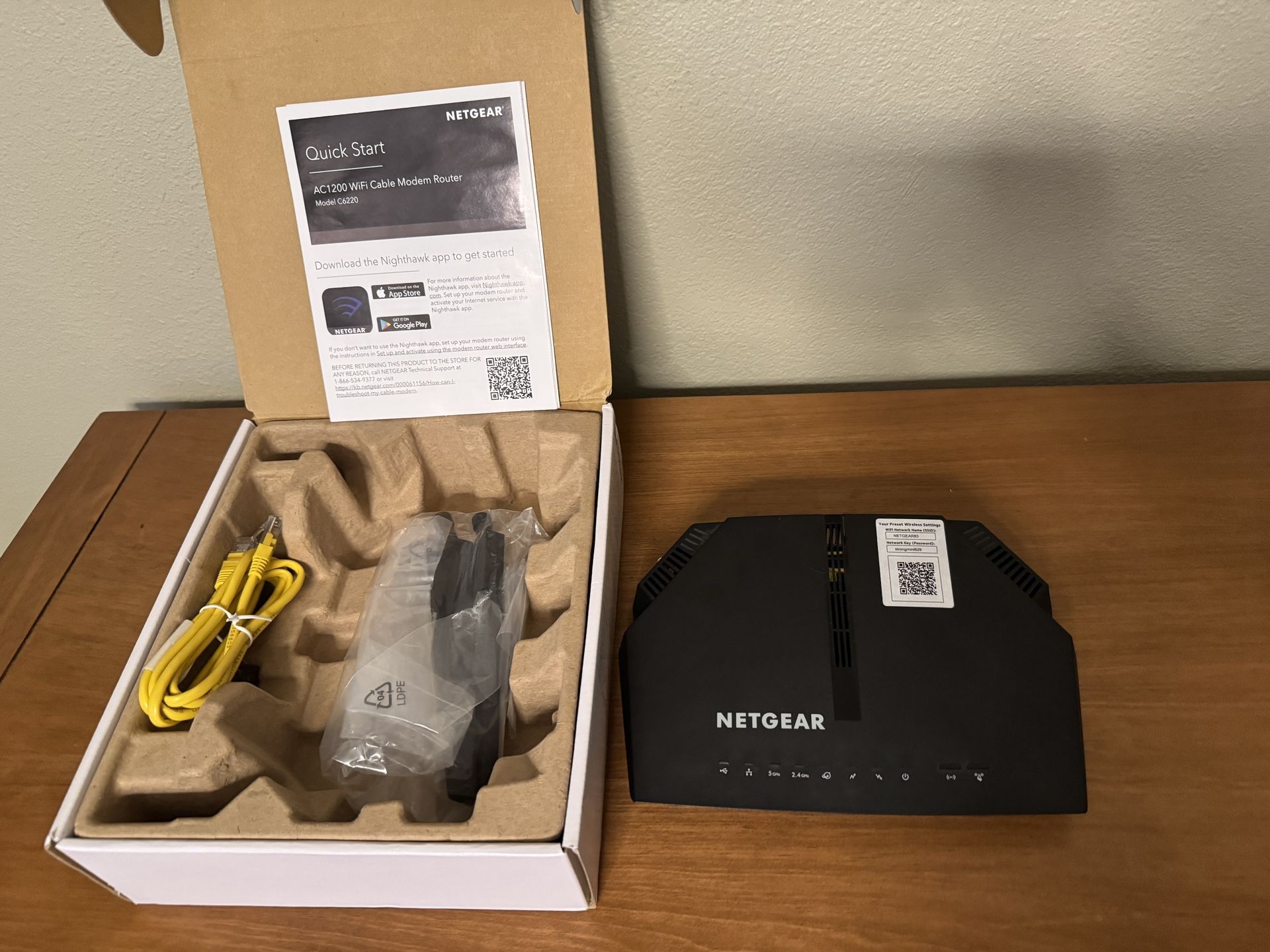 Netgear WiFi Cable Modem Router