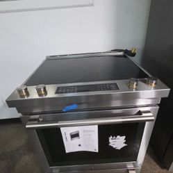 30" JENN AIR ELECTRIC SLIDE IN STOVE STAINLESS STEEL 