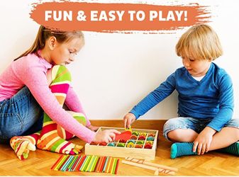 Give Your Kids a Headstart in Math, Motor Skills & Color Recognition! Montessori-Style Learning!