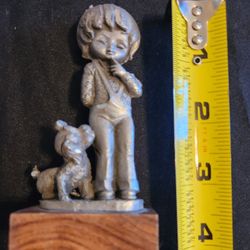 Vintage Pewter Friends Figurine 