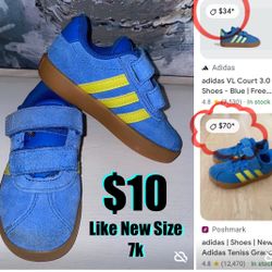 $10 Adidas Toodles/kids Shoes size 7K like new