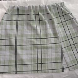 Ny Invasion: Green Squared Skirt 