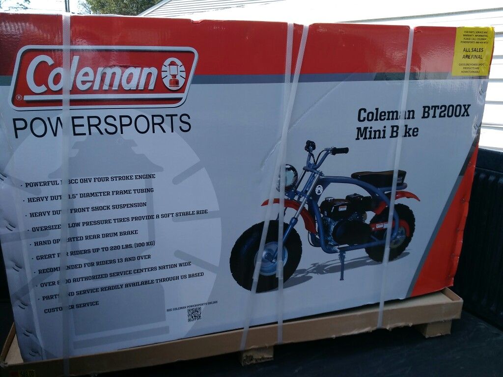 COLEMAN POWERSPORTS BT200X MINI BIKE ( BRAND NEW IN THE BOX )