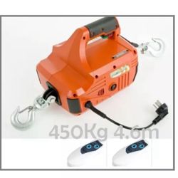 New 450kg 4.6m Traction Block Portable Winch Traction Hoist with 2 Remotes