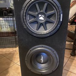 Kicker 43C124 Comp Series 12" 4-ohm Skar Audio Sdr-12 D2 12"Dual 2 Ohm subwoofer