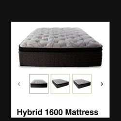 Queen Hybrid Mattress And Adjustable Frame