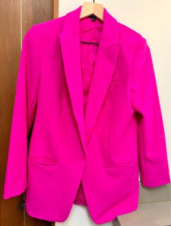 Express Hot Pink Oversized Blazer Medium