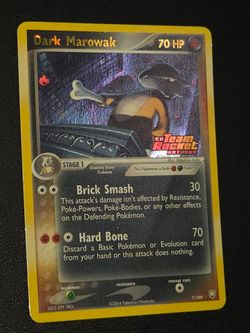 Dark Marowak Holo Pokémon Card 7/109 stamped rh NM