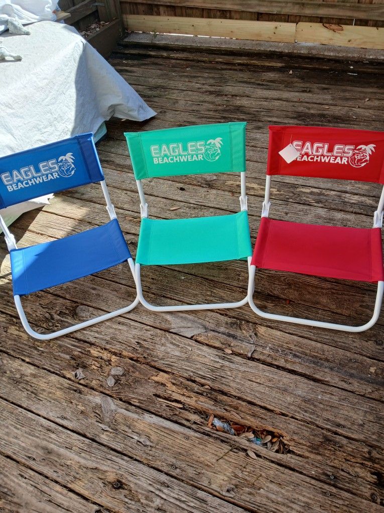 3 SAND BEACH CHAIRS- ALL FOR $15