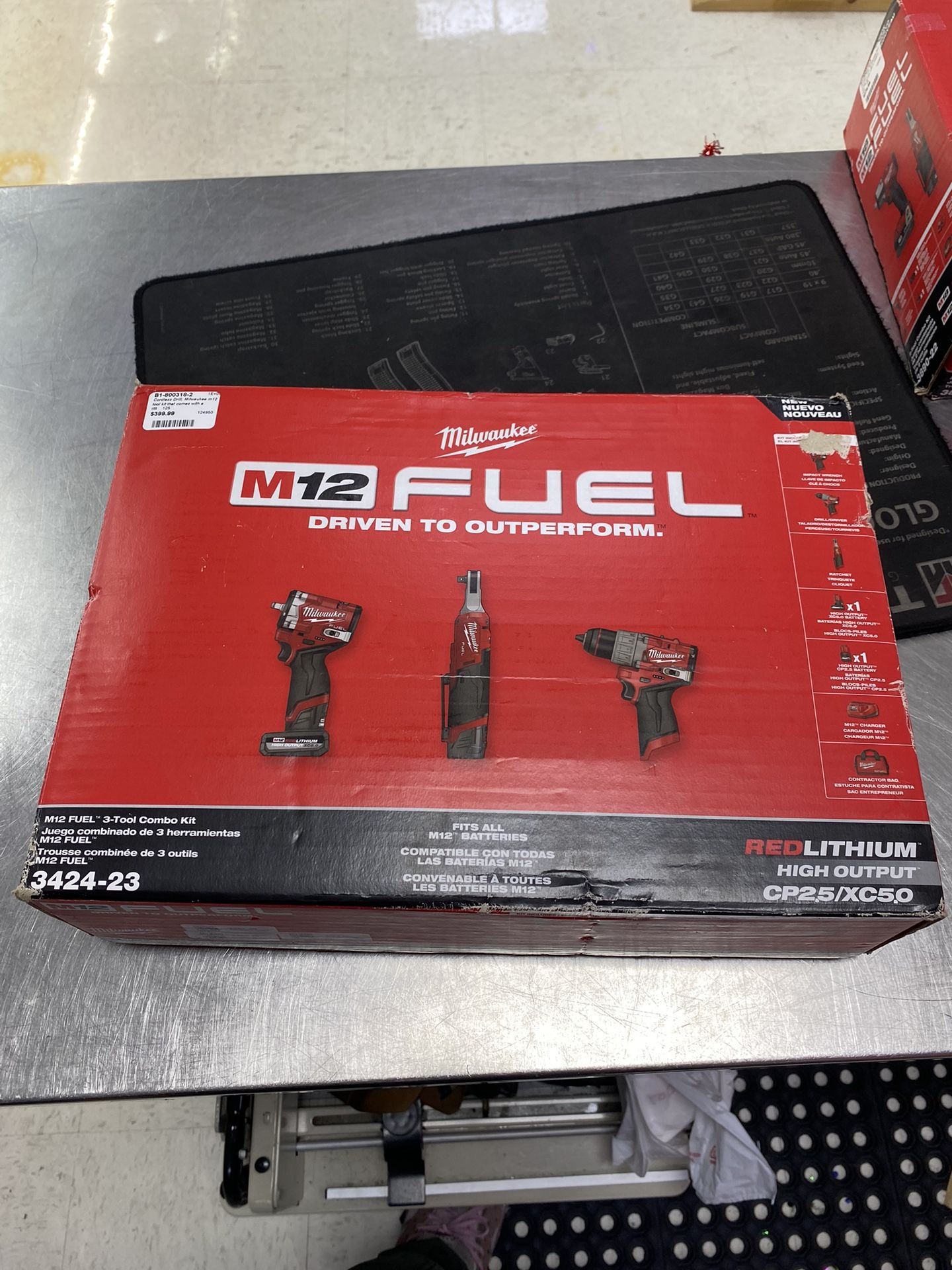 Brand New Milwaukee M12 Fuel 3 - Tool Combo Kit 3424-23