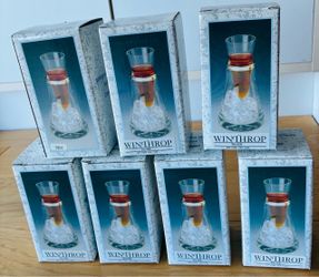 7 Schnapps Glass and Cooler by Winthrop, new in box. Buy all for $55.00.