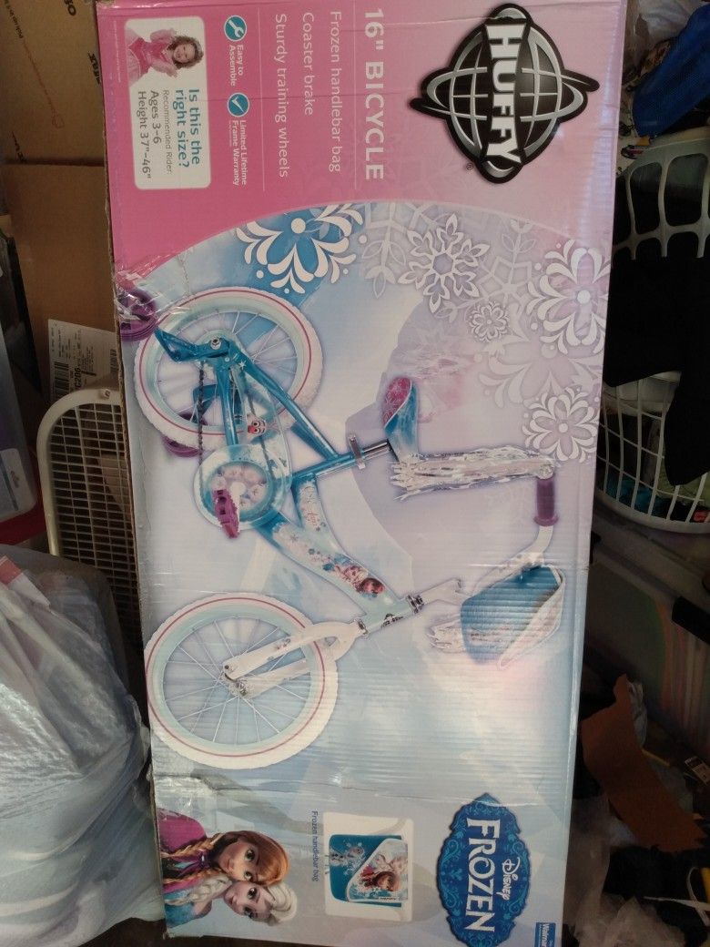 Brand new in box, Huffy Frozen 16" girls bike