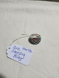 QVC Sterling Silver Ring Size 7.5