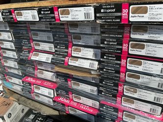 Lifeproof Designer Series Joplin Pecan 30 MIL 9in. W x 48in.L Waterproof Click Lock Luxury Vinyl Plank Flooring(17.44 sq.ft./case) Store SKU# 1014-604