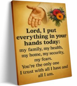 Brand New 6-Pack Jesus God Hand Canvas Wall Art Christian Inspirational Painting Picture Wall Decor Religious Faith Poster Print Artwork Suitable for 