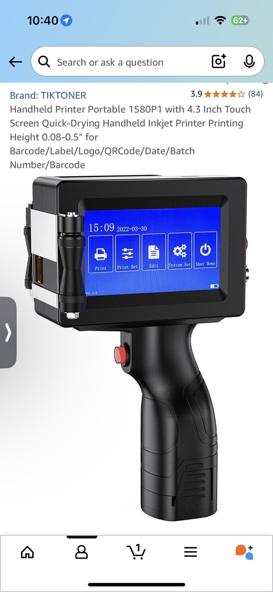 Handheld Inkjet Printer – brand new Impresora de Inyección de Tinta Portátil