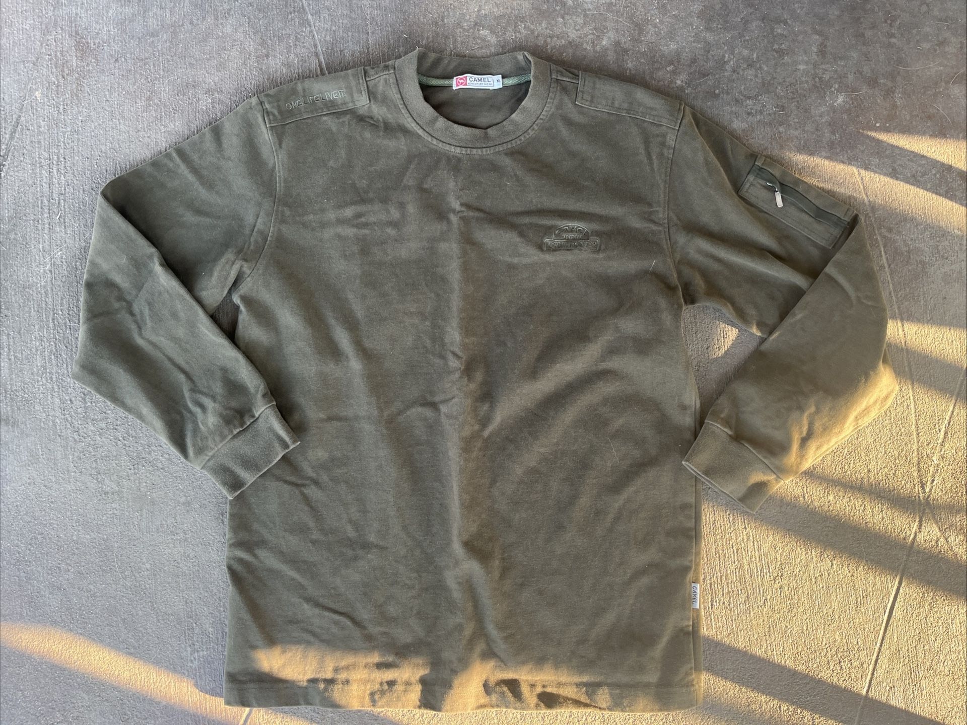 Camel Trophy Safari Shirt Adventure Wear One Life Live It Tactical Long Sleeve