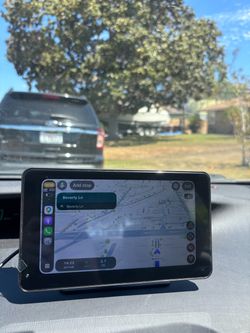 7 Inch CarPlay & Android Portable Touch Screen. Navigation, music, backup camera, easy installation
