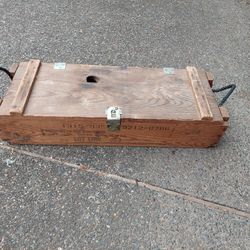 Vintage Mortar M20 Wooden Box