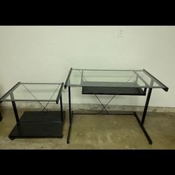Glasses Computer Desk With Side (best Offer 