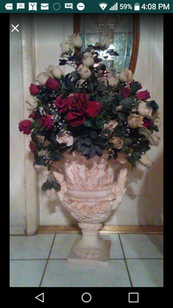 Floral vase with flowers