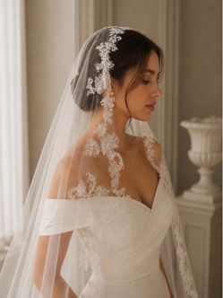 New VeilofVows Floral Lace Bridal Veil