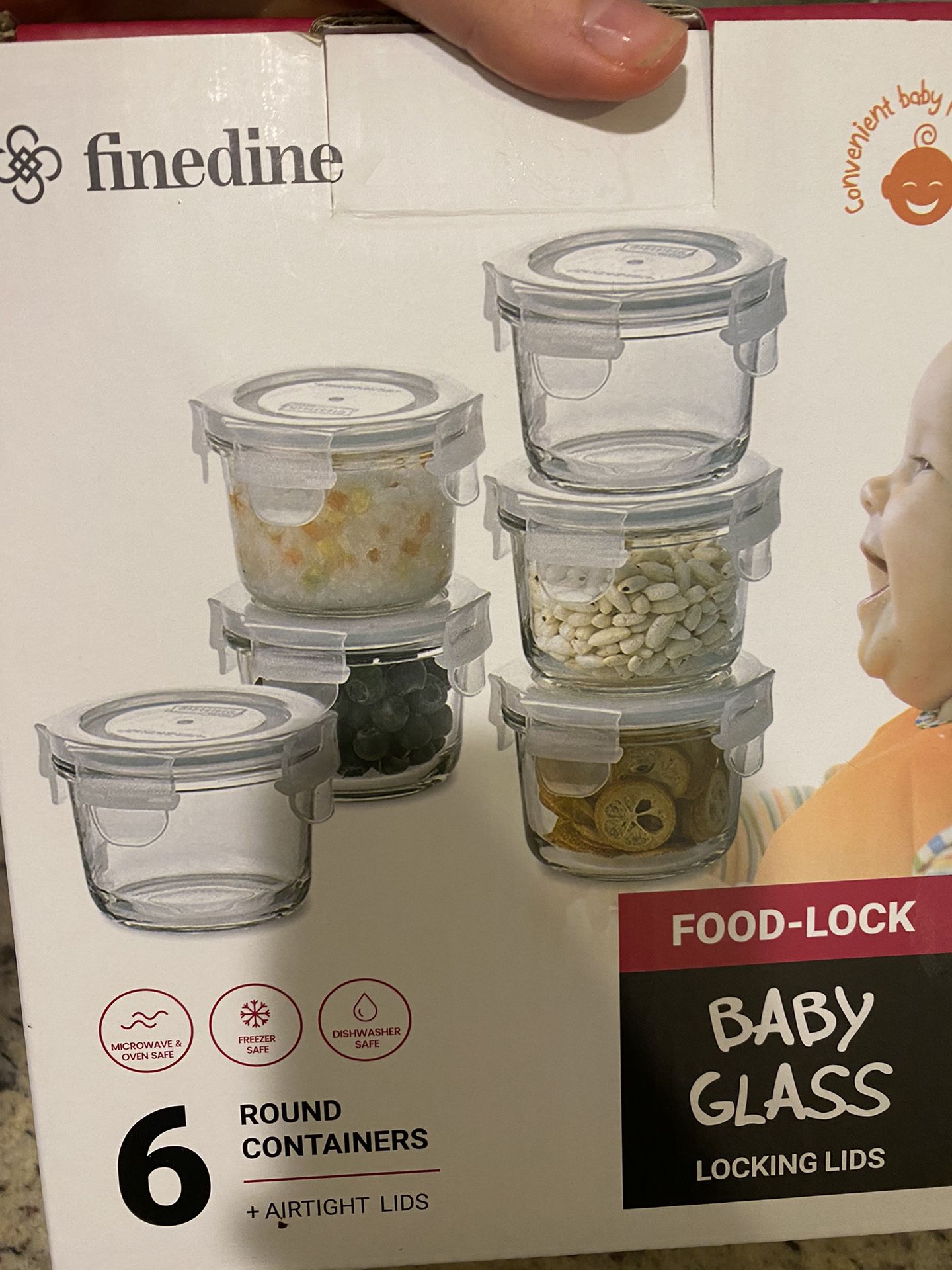 Baby Food Glass Storage 