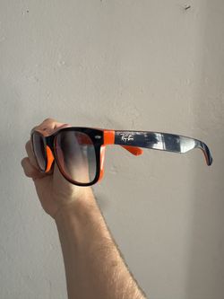 Blue and Orange Ray Bans Sunglasses