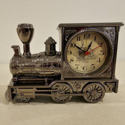 Train Clock With Alarm Decorative Clock And Toy Train