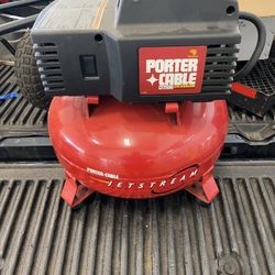 Porter Cable Six Gallon Pancake Air Compressor 135psi Model CF2600 2hp Motor