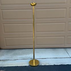 Floor Lamp Gold Brass Vintage Torchiere Metal