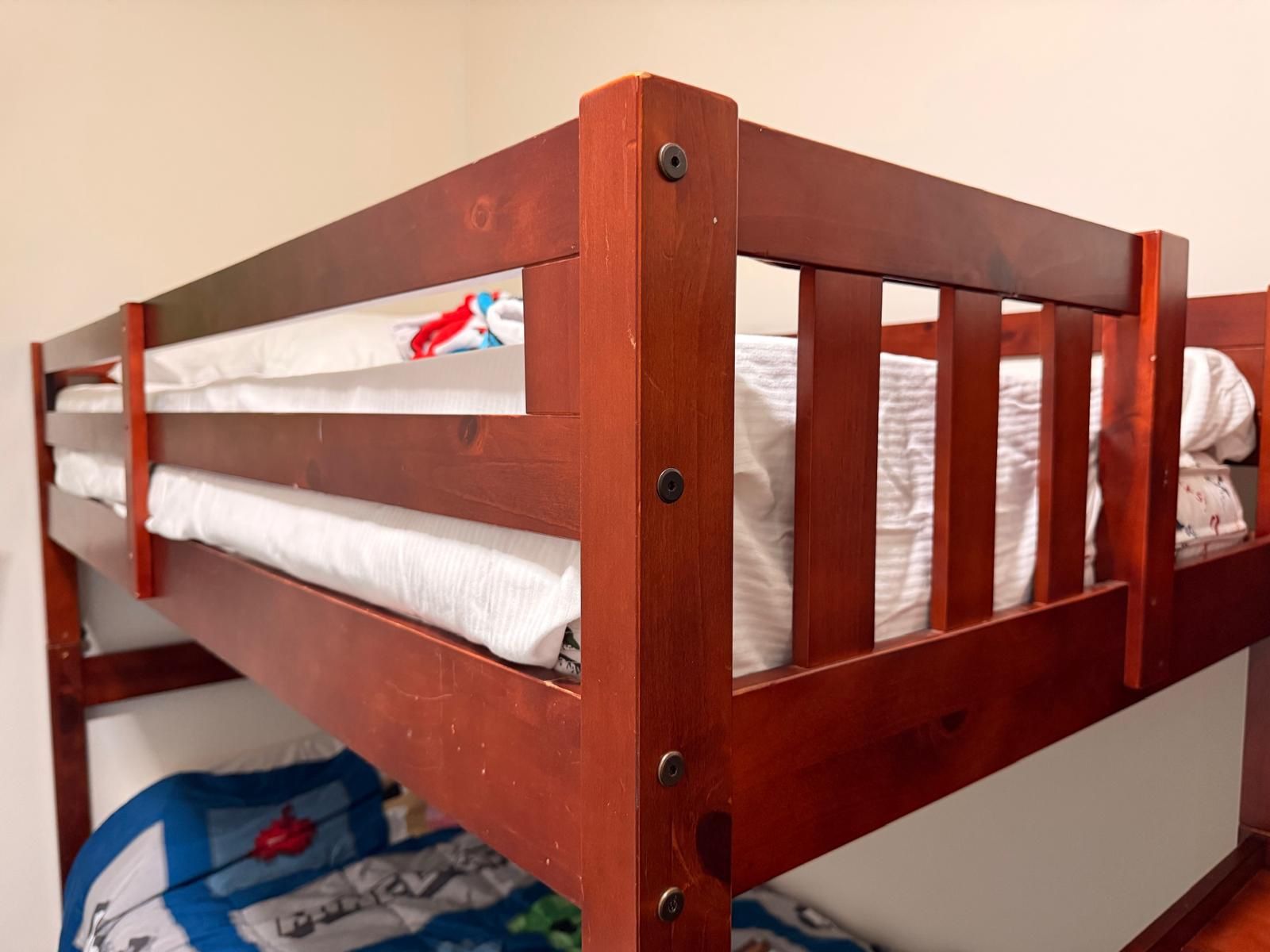 solid wood bunk bed