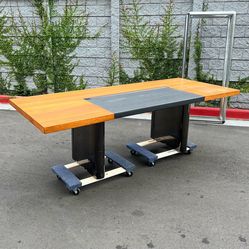 Vintage Mid Century Huge Executive Office Desk Table