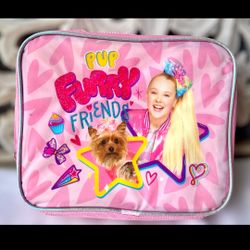Vintage Nickelodeon JoJo Siwa Pink Sparkle Insulated Lunch Box Kids Medium