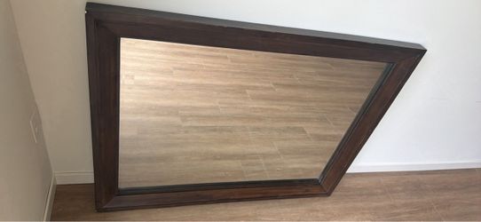 Sevilla Mirror by New Classic Furniture, Walnut Finish