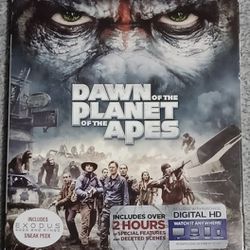 Planet Of The Apes DVD BLU RAY Movie Mark Wahlberg Theater 