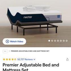 Nectar Premier Adjustable Bed Frame And Mattress - Twin XL