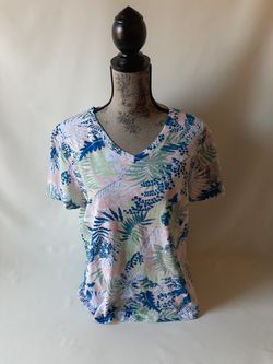 Fresh Produce women's floral v-neck top size XL