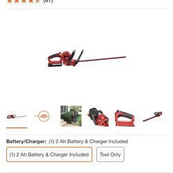 Toro 22 in. 20-Volt Max Lithium-Ion Cordless Hedge Trimmer